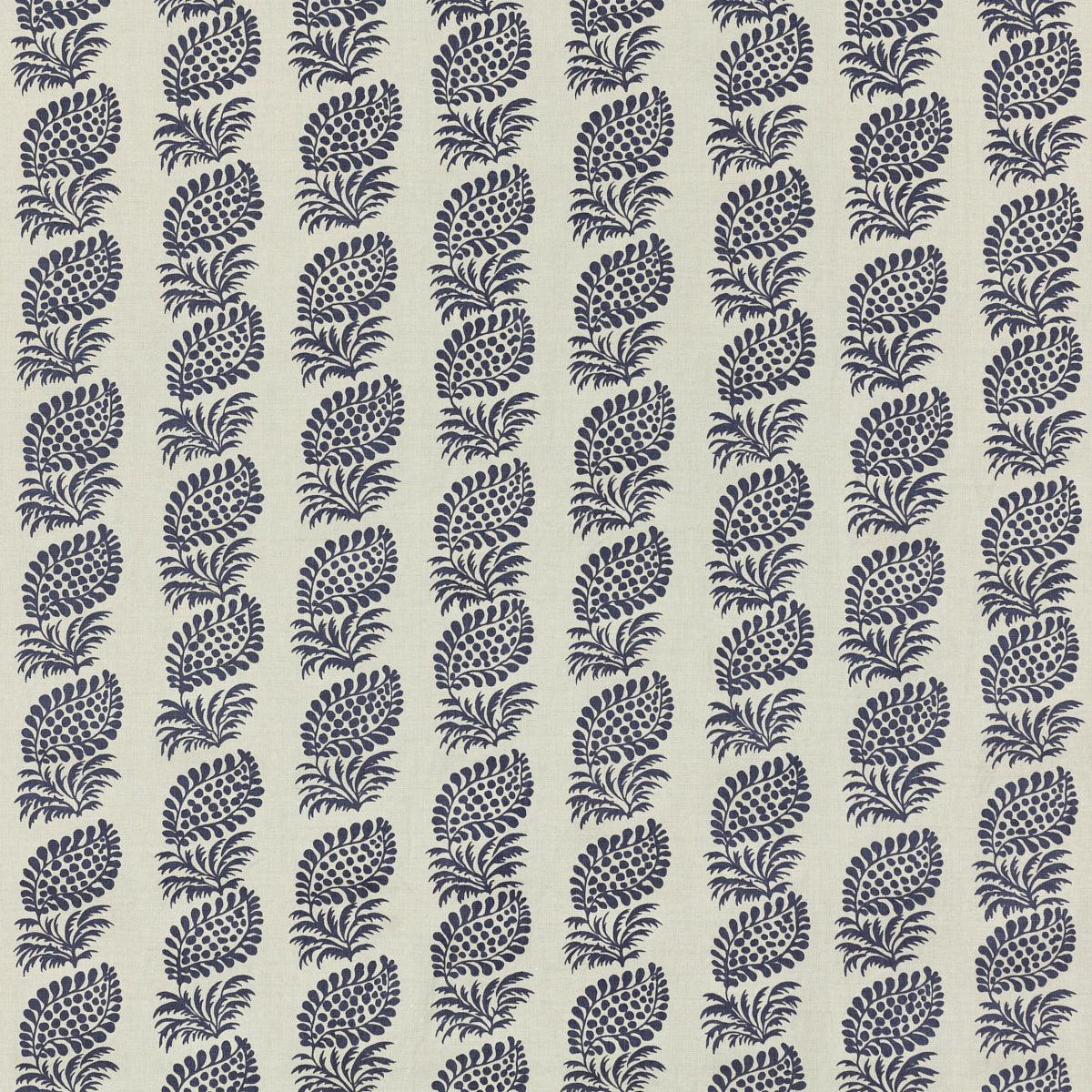 Schumacher 733N59 SADIE in INDIGO Fabric - RAOUL TEXTILES