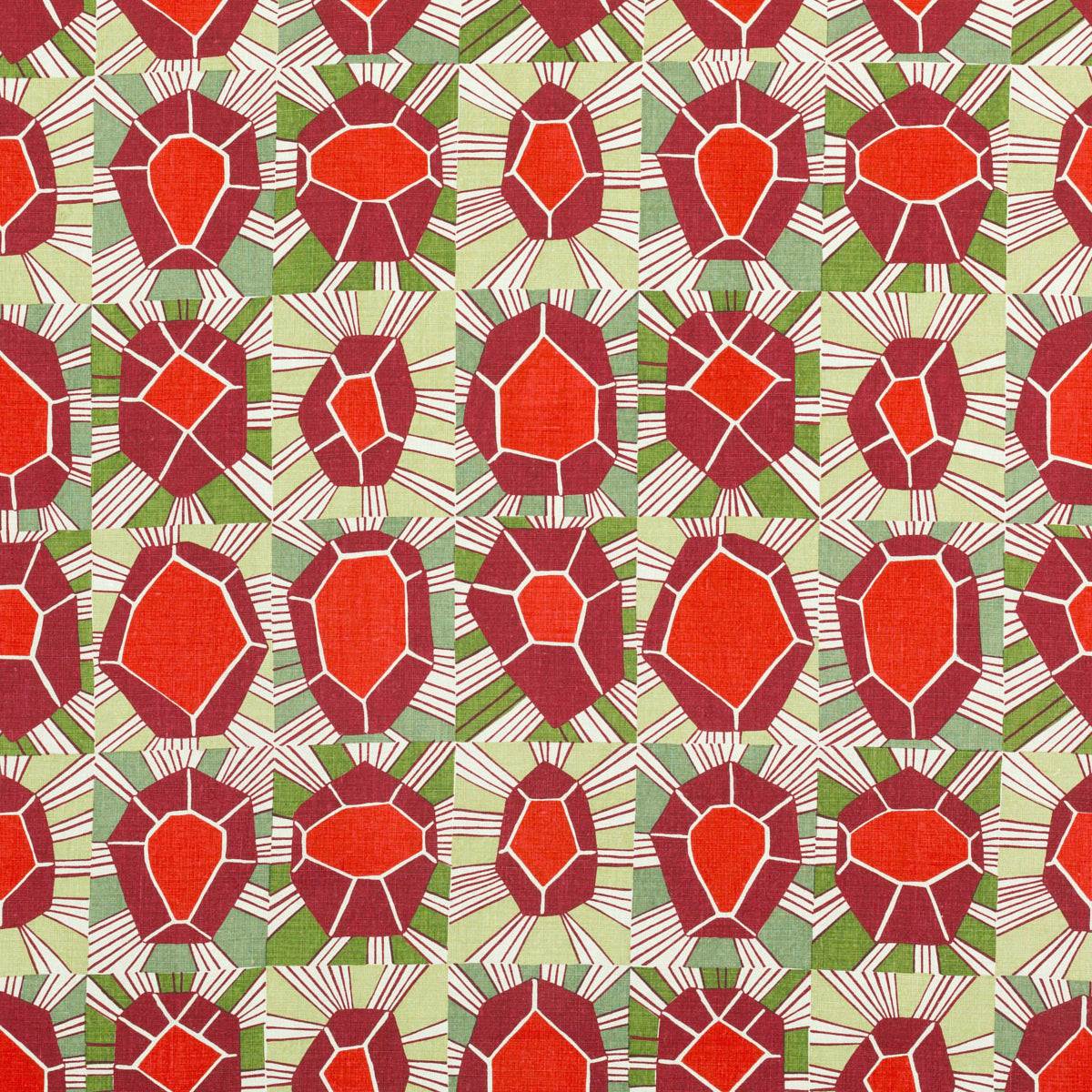 Schumacher 735N75 BERNARD in PALM Fabric - RAOUL TEXTILES