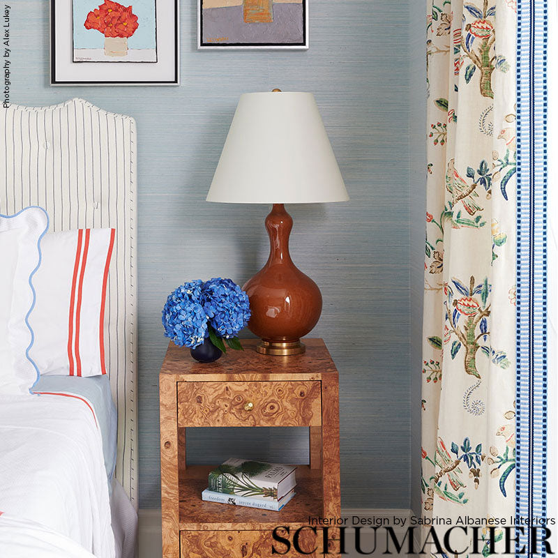 Schumacher 73631 JACOBSEN TAPE INDOOR/OUTDOOR in CHAMBRAY Tr