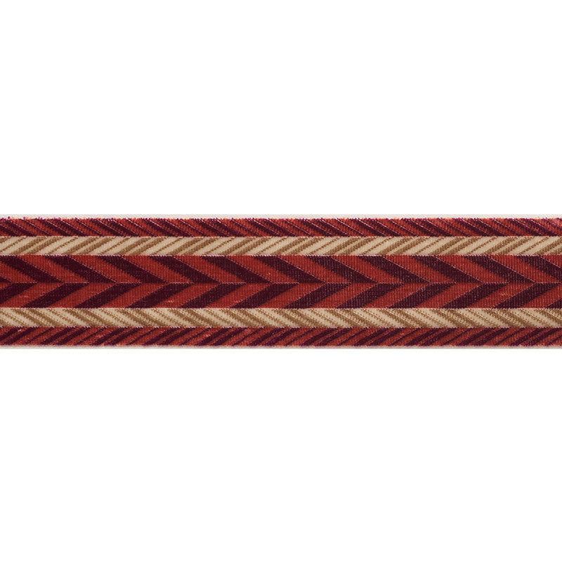 Schumacher 74261 STINSON TAPE in RUBY Trim - RELAXED GLAMOUR