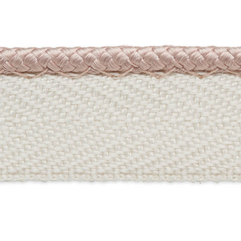 Schumacher 74536 GUSTAVE SILK LIP CORD NARROW in BLUSH Trim