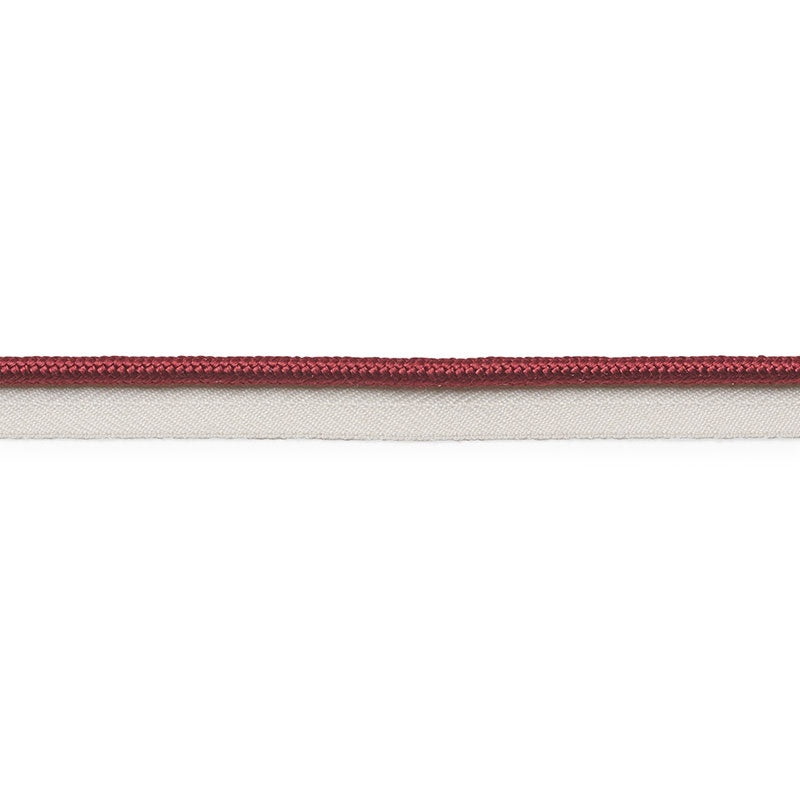 Schumacher 74549 GUSTAVE SILK LIP CORD MEDIUM in BURGUNDY Tr