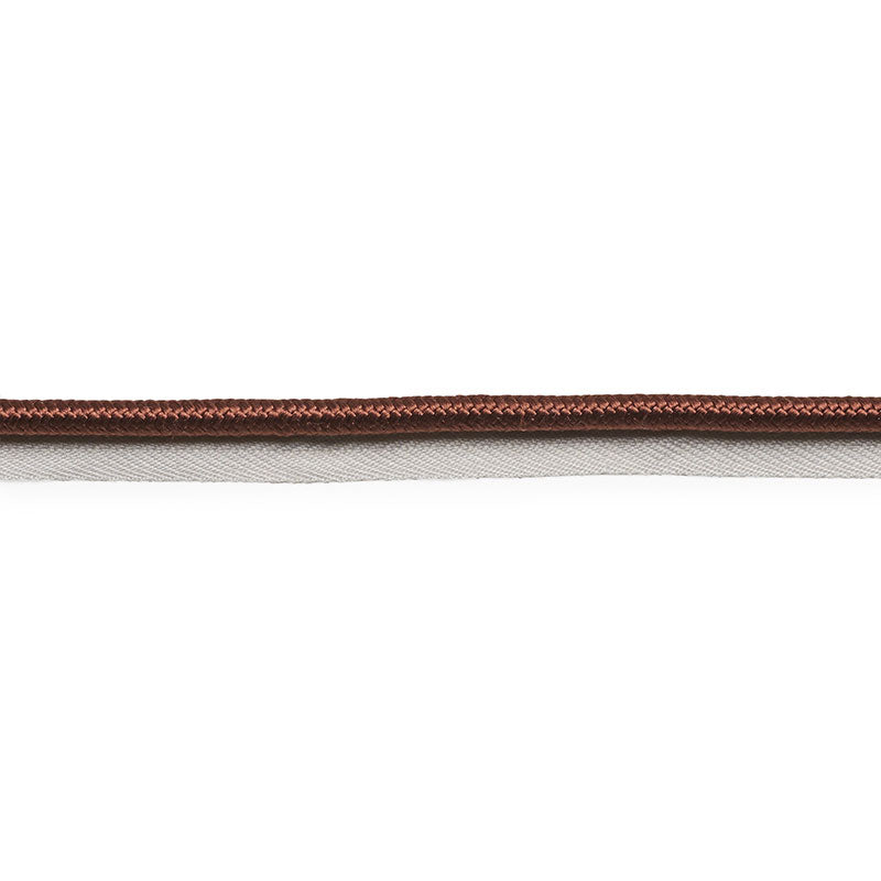 Schumacher 74570 GUSTAVE SILK LIP CORD WIDE in BROWN Trim -