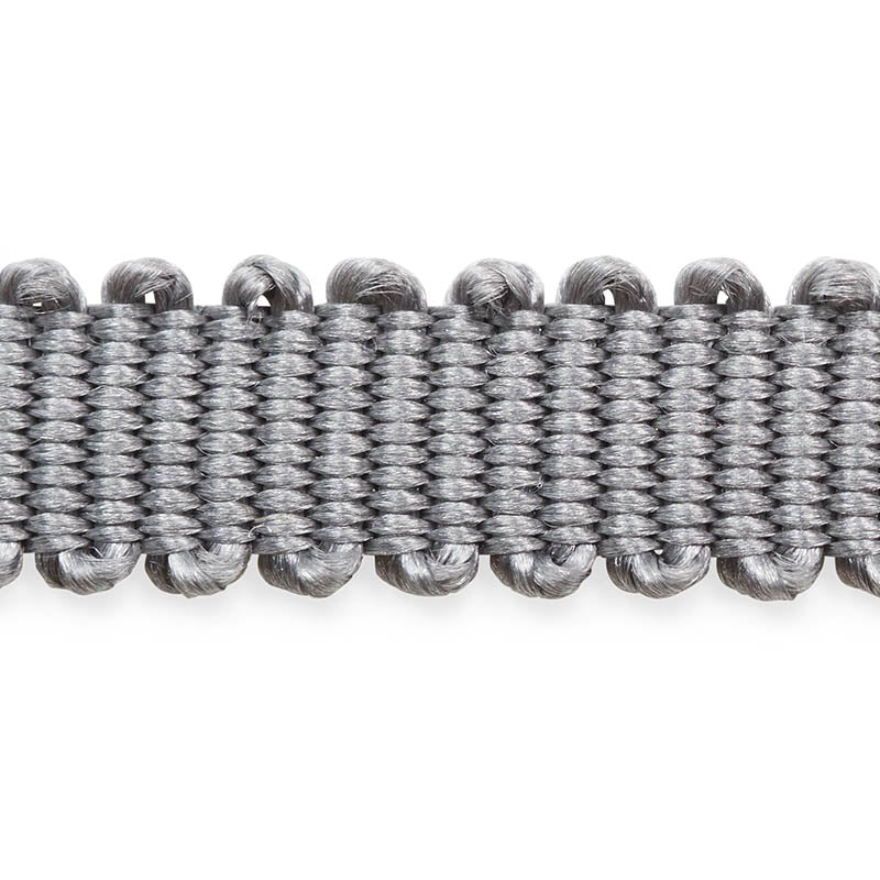 Schumacher 74633 PIERRE SILK GIMP EXTRA NARROW in GREY Trim