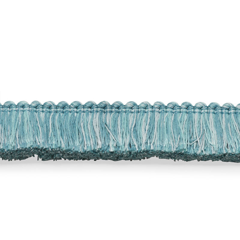 Schumacher 74944 MEYER BRUSH FRINGE in OCEAN Trim - PERFECT