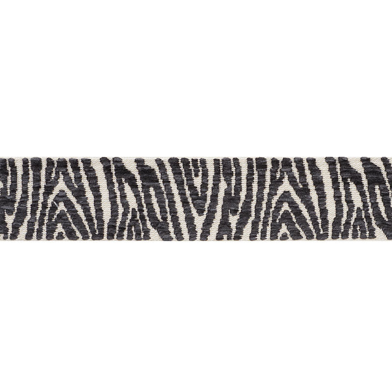 Schumacher 75211 GUINEN TAPE in CARBON Trim - RELAXED GLAMOU