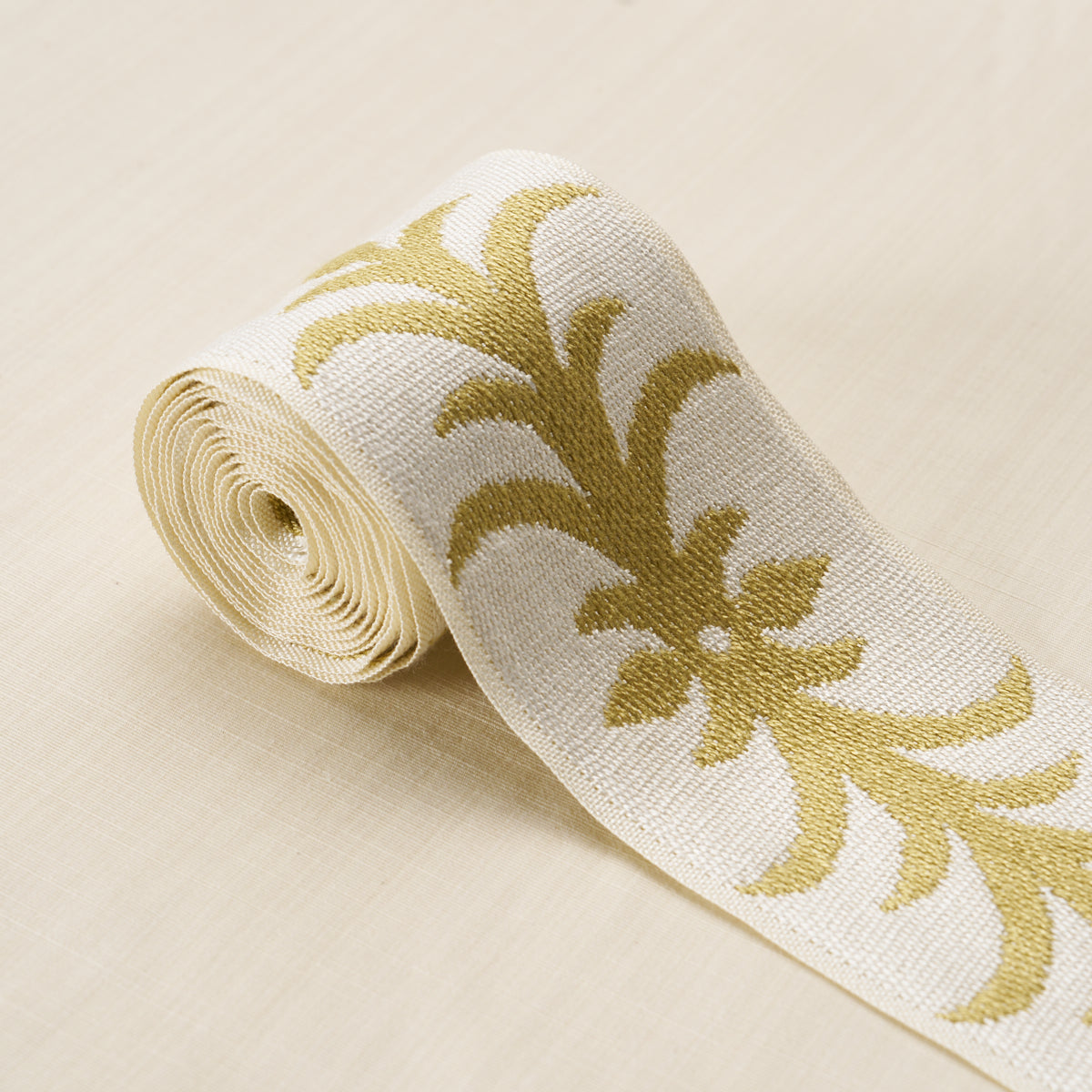 Schumacher 75447 ACANTHUS TAPE in OCHRE Trim - ATELIER PARIS