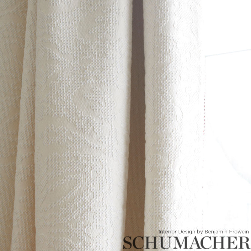 Schumacher 75511 HARDWICK in IVORY Fabric - NEW TRADITIONAL