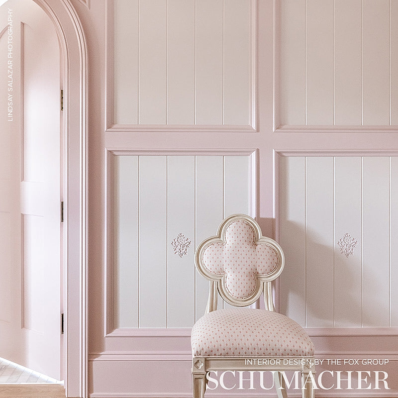 Schumacher 75530 BARLOW in BLUSH Fabric - NEW TRADITIONAL