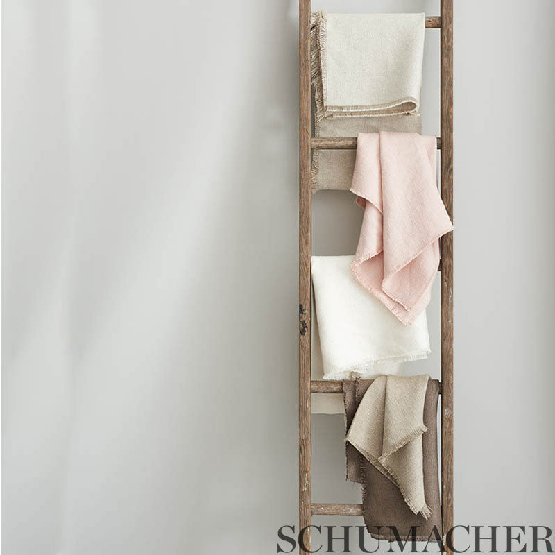 Schumacher 75676 FINN HEAVYWEIGHT LINEN in BLUSH Fabric - PE