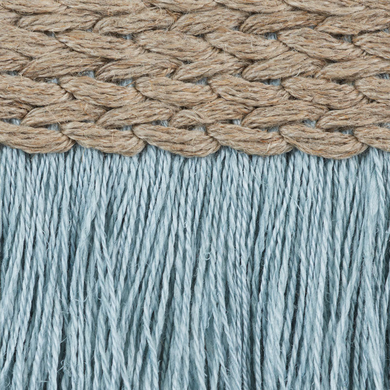 Schumacher 76260 BRAIDED LINEN FRINGE in SKY Trim - FREE SPI