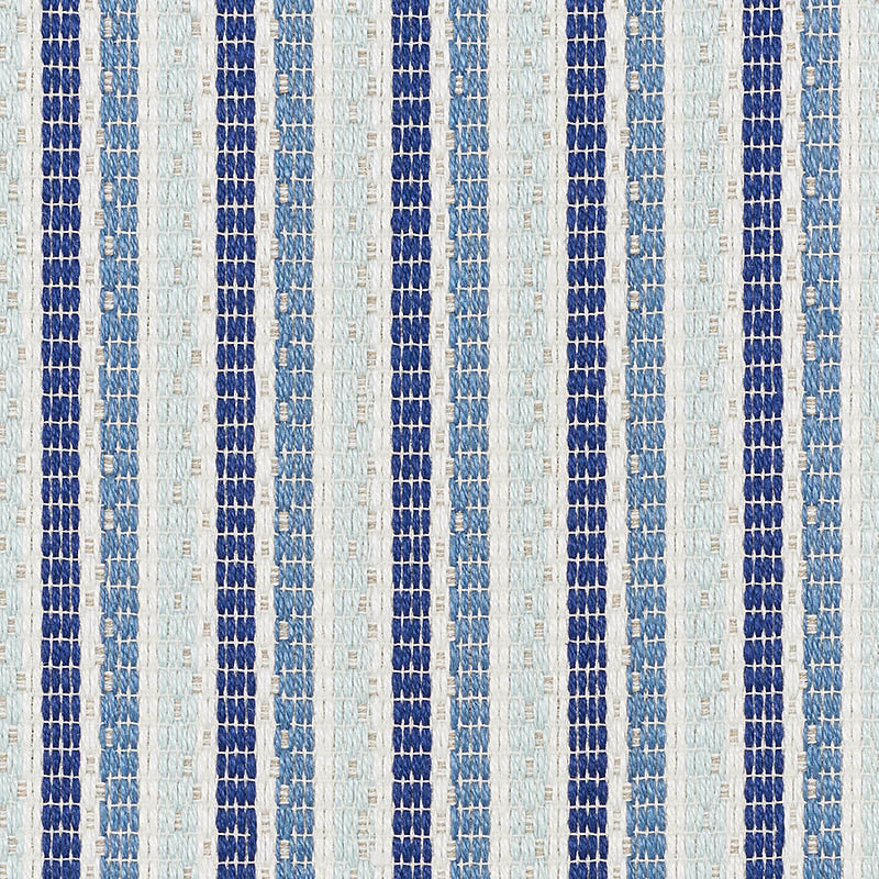 Schumacher Barbary Stripe Indoor/Outdoor Blue Fabric