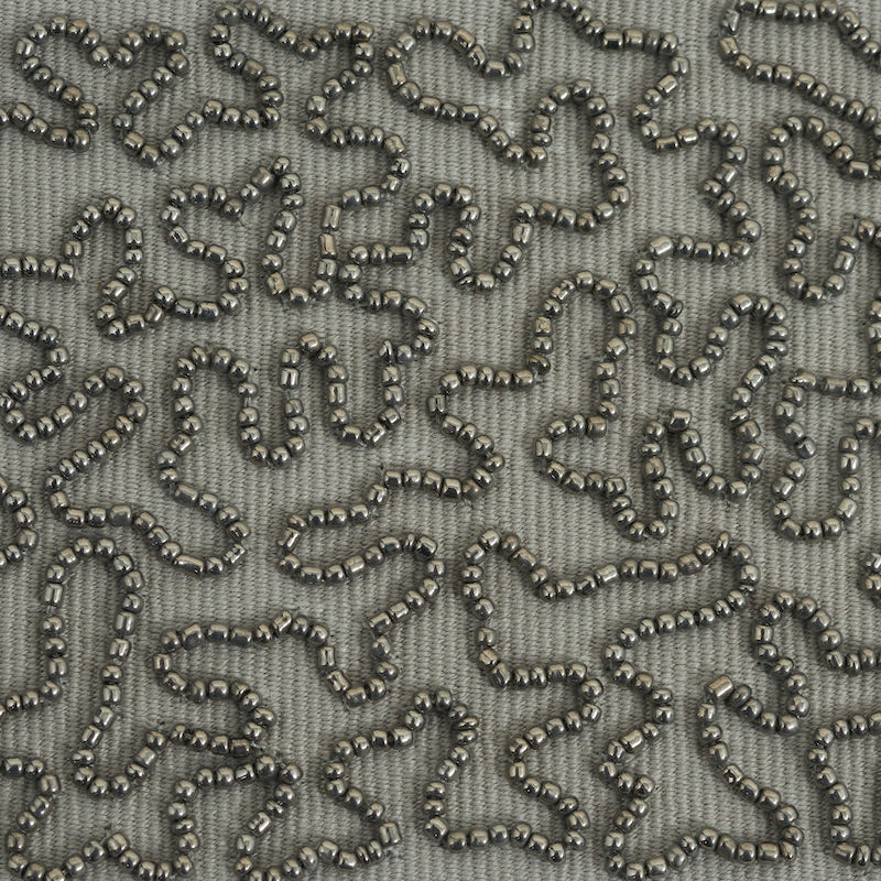 Schumacher 77480 VERMICELLI BEADED TAPE in GUNMETAL Trim - R