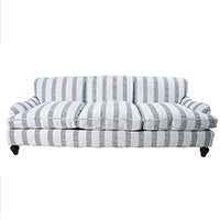 Schumacher 77562 KETLEY PERFORMANCE STRIPE in BLUE Fabric -