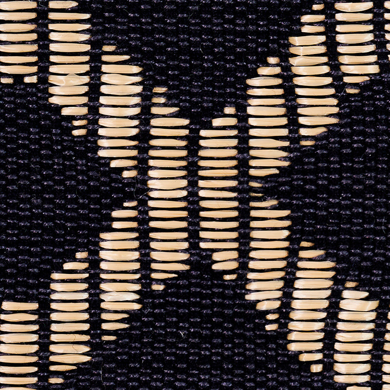 Schumacher 77583 BRIAR RAFFIA TAPE in BLACK Trim - NEW TRADI