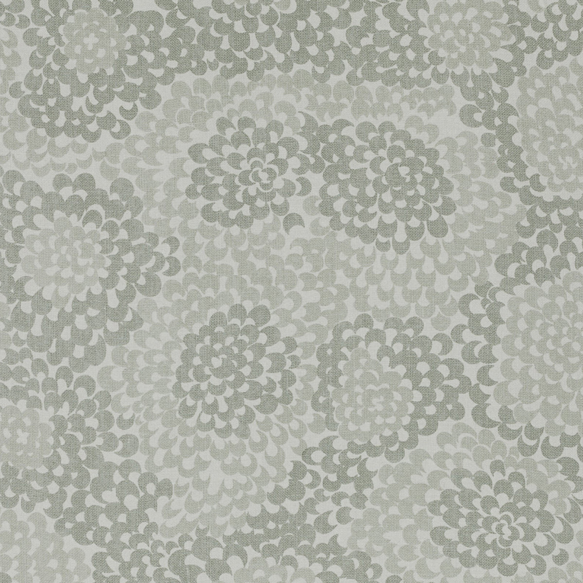 Schumacher 78N02 MUMS in FOG Fabric - RAOUL TEXTILES