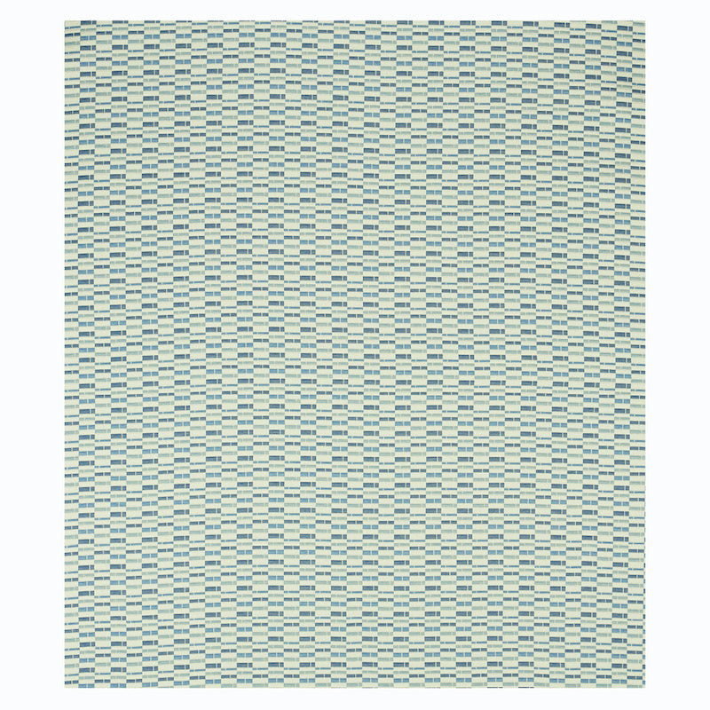 Schumacher Ashcroft Matelassé Indoor/Outdoor Blue Fabric