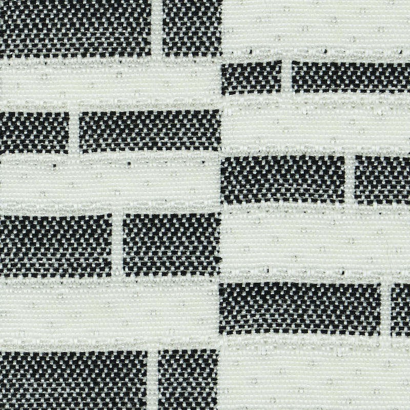 Schumacher Ashcroft Matelassé Indoor/Outdoor Black Fabric