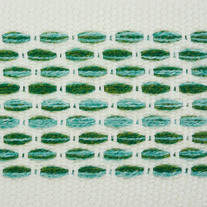 Schumacher 79420 PORTOLA TAPE INDOOR/OUTDOOR in GREEN Trim -