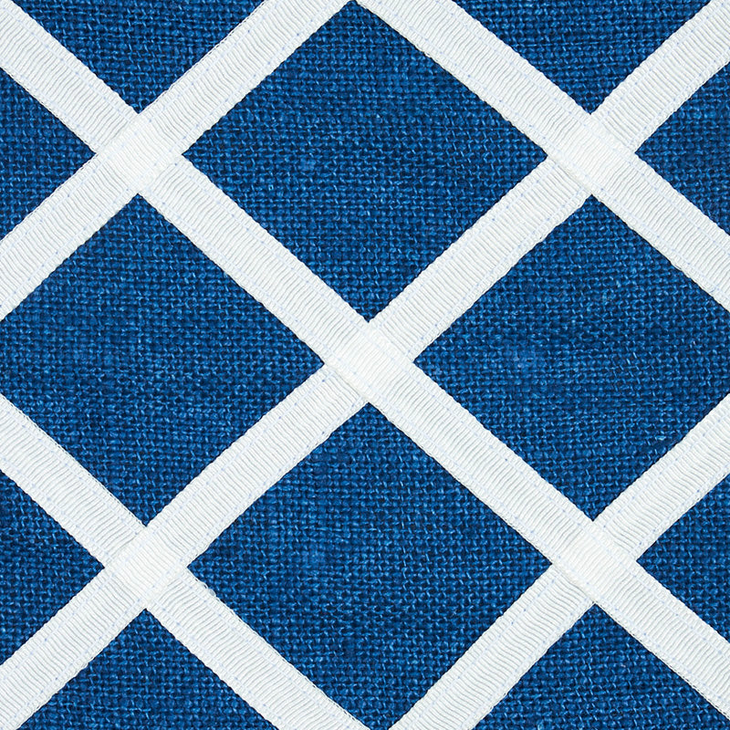 Schumacher 79441 ZELLA APPLIQUÉD TAPE in BLUE Trim - HAPPY