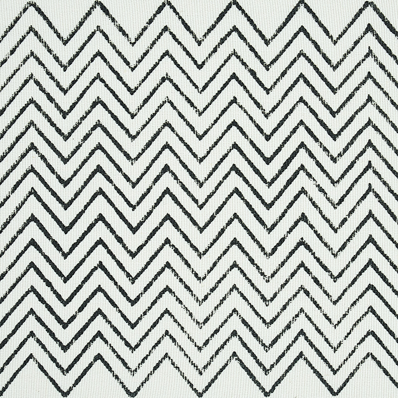 Schumacher 79650 LEORA HAND BLOCKED TAPE in CHARCOAL Trim -