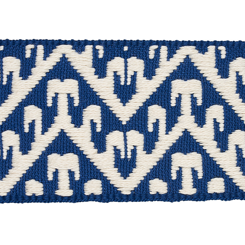 Schumacher 80011 TIVOLI TAPE in BLUE Trim - COPACABANA