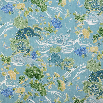 BRUNSCHWIG & FILS 8012109.13.0 SHISHI TURQUOISE Fabric - Eade's Wallpaper