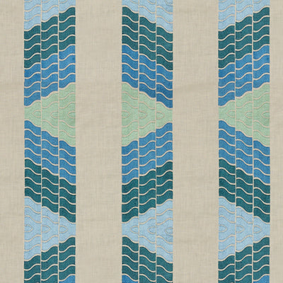 BRUNSCHWIG & FILS 8012114.513.0 CLOUDS AQUA Fabric - Eade's Wallpaper