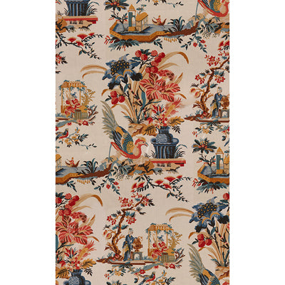 BRUNSCHWIG & FILS 8012136.195.0 LE LAC RED/BLUE Fabric - Eade's Wallpaper