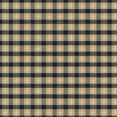 BRUNSCHWIG & FILS 8013111.86.0 BRUNSCHWIG PLD COAL/TAN Fabric - Eade's Wallpaper