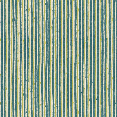 BRUNSCHWIG & FILS 8013145.513.0 PIQUE-NIQUE TEAL/APPLE Fabric - Eade's Wallpaper