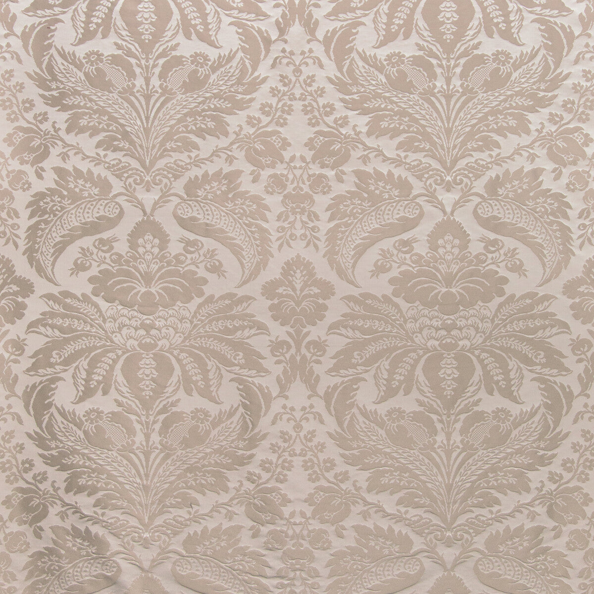BRUNSCHWIG & FILS 8013188.11.0 DAMASK PIERRE GREY Fabric - Eade's Wallpaper