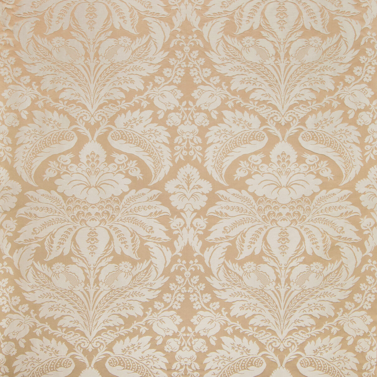 BRUNSCHWIG & FILS 8013188.1116.0 DAMASK PIERRE SAND Fabric - Eade's Wallpaper