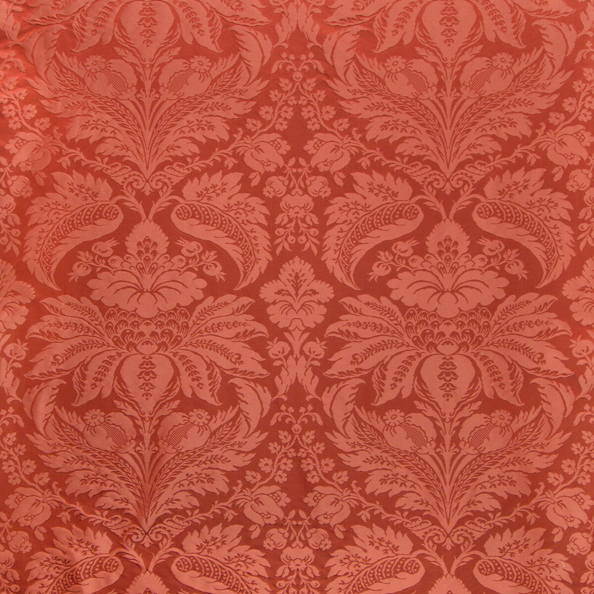 BRUNSCHWIG & FILS 8013188.119.0 DAMASK PIERRE PEPPER RED Fabric - Eade's Wallpaper