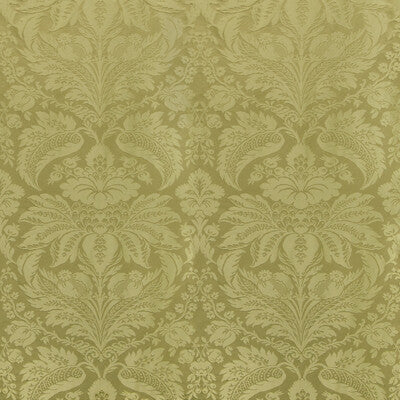 BRUNSCHWIG & FILS 8013188.30.0 DAMASK PIERRE OLIVE Fabric - Eade's Wallpaper