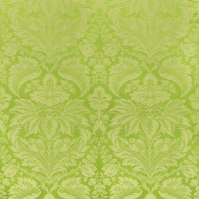 BRUNSCHWIG & FILS 8013188.33.0 DAMASK PIERRE GREEN Fabric - Eade's Wallpaper