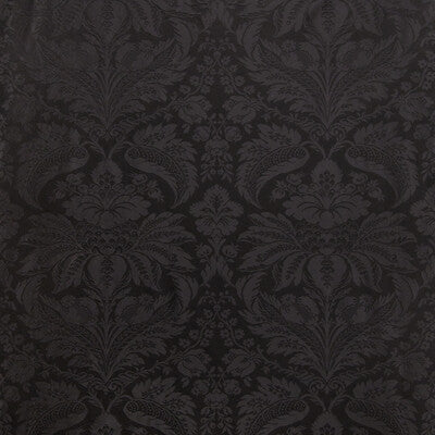 BRUNSCHWIG & FILS 8013188.8.0 DAMASK PIERRE BLACK Fabric - Eade's Wallpaper