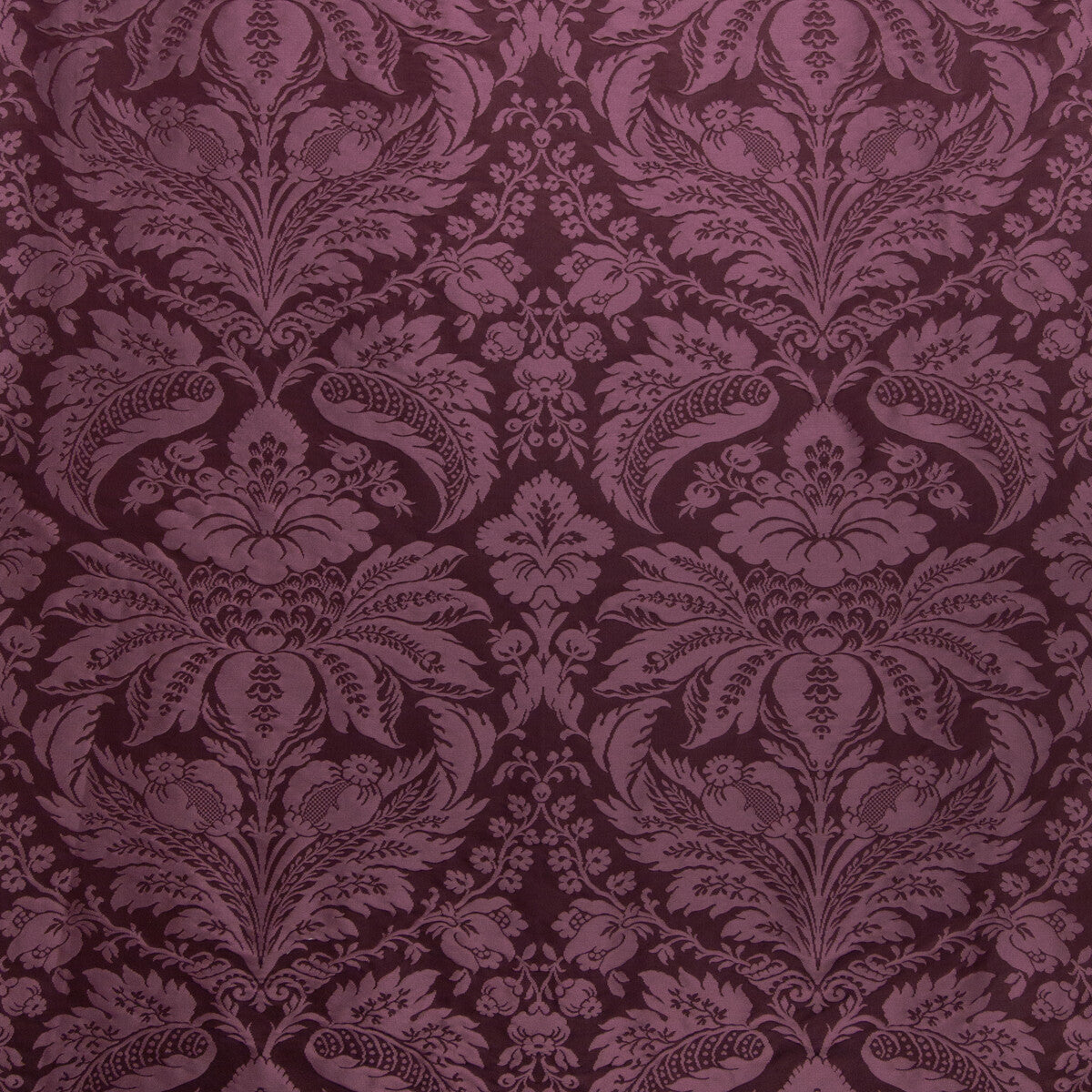 BRUNSCHWIG & FILS 8013188.909.0 DAMASK PIERRE EGGPLANT Fabric - Eade's Wallpaper