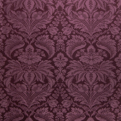 BRUNSCHWIG & FILS 8013188.909.0 DAMASK PIERRE EGGPLANT Fabric - Eade's Wallpaper