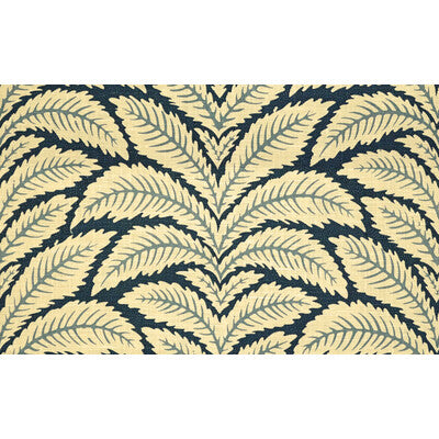 BRUNSCHWIG & FILS 8014104.5.0 TALAVERA LINEN INDIGO Fabric - Eade's Wallpaper