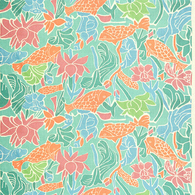BRUNSCHWIG & FILS 8015105.712.0 AQUARIUM CORAL REEF Fabric - Eade's Wallpaper