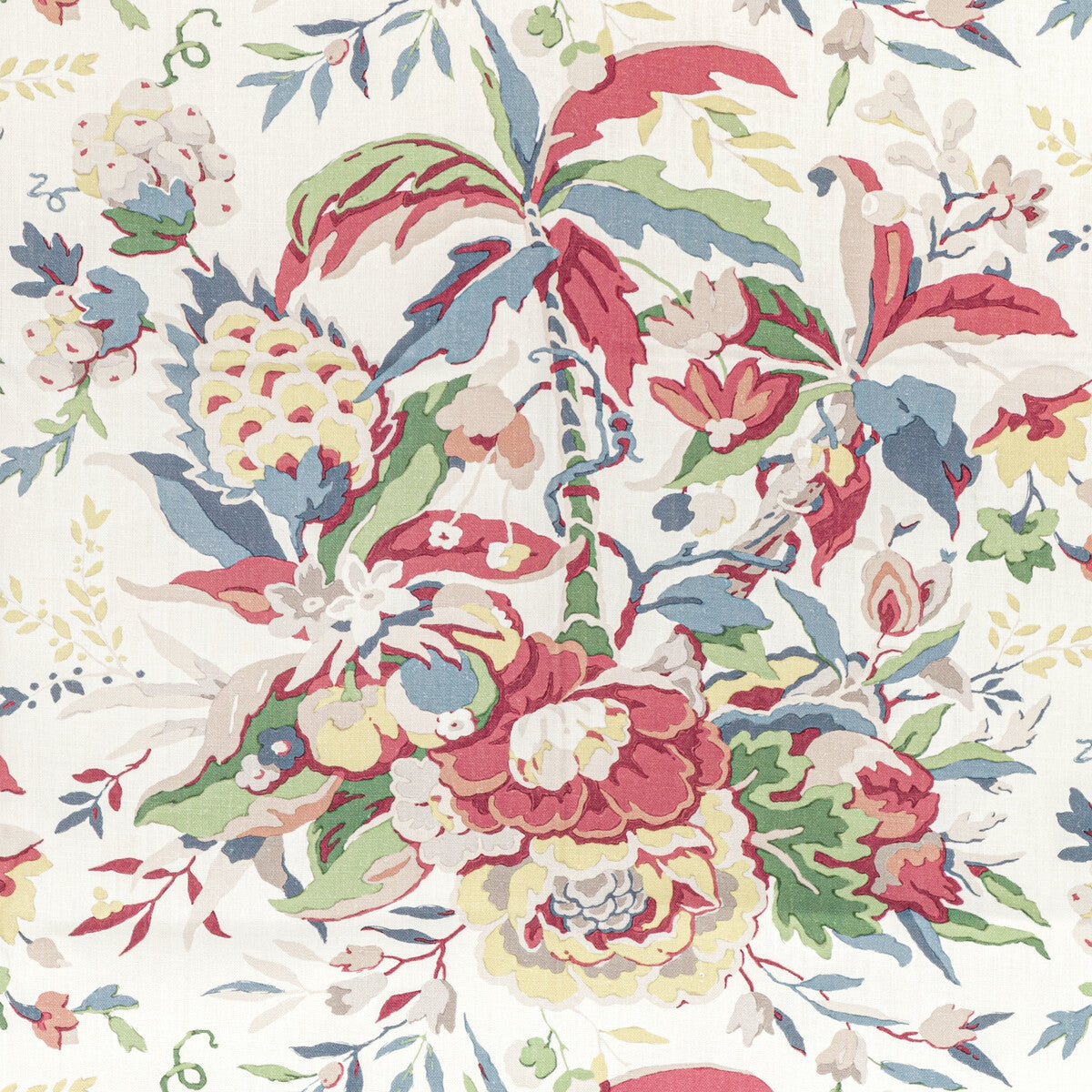 BRUNSCHWIG & FILS 8015108.195.0 HORSESHOE BAY RED/BLUE Fabric - Eade's Wallpaper