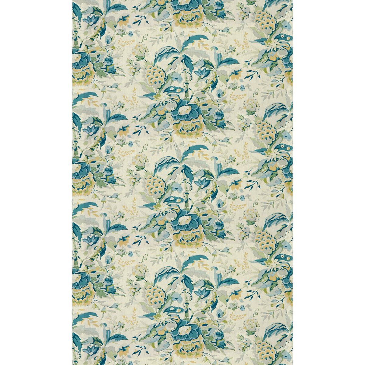 BRUNSCHWIG & FILS 8015108.513.0 HORSESHOE BAY AQUA/GREEN Fabric - Eade's Wallpaper
