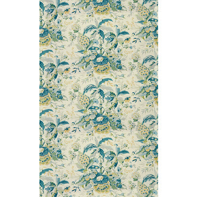 BRUNSCHWIG & FILS 8015108.513.0 HORSESHOE BAY AQUA/GREEN Fabric - Eade's Wallpaper