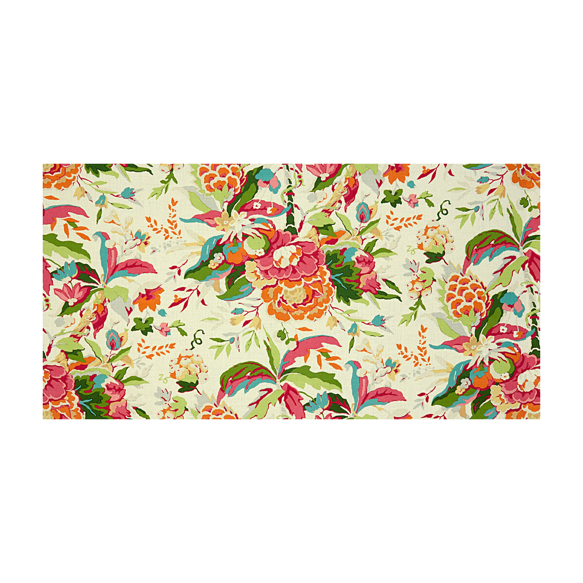 BRUNSCHWIG & FILS 8015108.712.0 HORSESHOE BAY PINK/ORANGE Fabric - Eade's Wallpaper