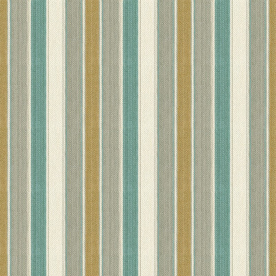 BRUNSCHWIG & FILS 8015111.1115.0 SANTOS STRIPE MIST/AQUA Fabric - Eade's Wallpaper