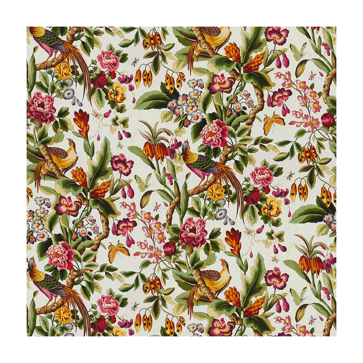 BRUNSCHWIG & FILS 8015130.47.0 PHEASANS OR Fabric - Eade's Wallpaper