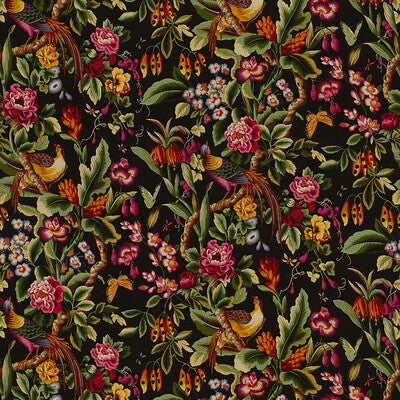 BRUNSCHWIG & FILS 8015130.68.0 PHEASANS CHOCOLAT Fabric - Eade's Wallpaper