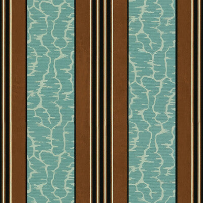 BRUNSCHWIG & FILS 8015136.635.0 CASTIGLIONE TURQUOISE Fabric - Eade's Wallpaper
