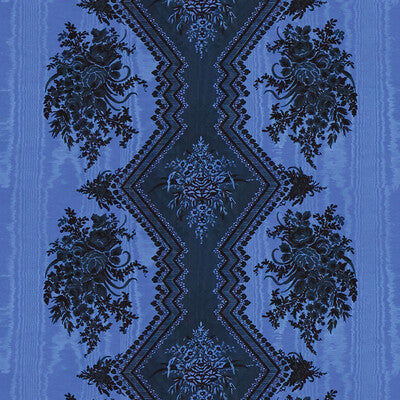 BRUNSCHWIG & FILS 8015137.5.0 COPPELIA MOIRE BLEU Fabric - Eade's Wallpaper